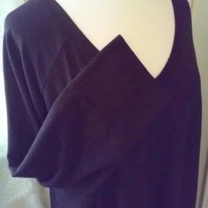 Old Navy Purple Longsleeve V-neck Knit Tunic Dress